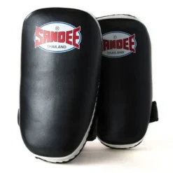 Sandee CTP1 Curved Thai Kick Pads- Black White -Fight Shop Direct CTP1 BLKWHI 4