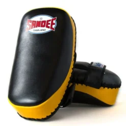 Sandee CTP1 Curved Thai Kick Pads- Black Yellow 11 Sandee CTP1 Curved Thai Kick Pads- Black Yellow -Fight Shop Direct CTP1 BLKYEL 5