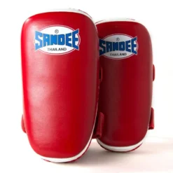 Sandee CTP1 Curved Thai Kick Pads- Red White -Fight Shop Direct CTP1 REDWHI 4