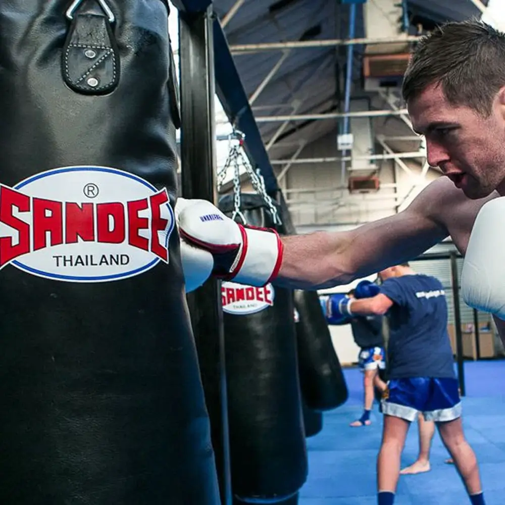 Sandee Full Leather Punch Bag- Black 6 Sandee Full Leather Punch Bag- Black - Image 4