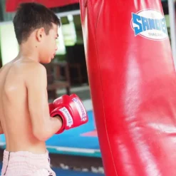 Sandee Full Leather Punch Bag- Red 9 Sandee Full Leather Punch Bag- Red -Fight Shop Direct FLPB1 RED 5