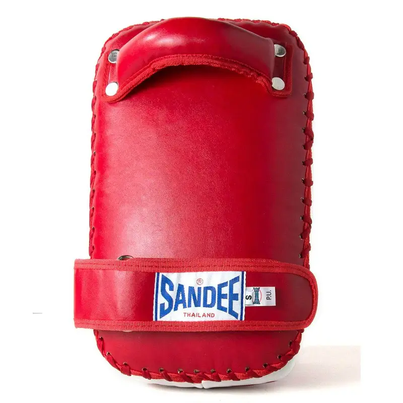 Sandee FTP2 Extra Thick Flat Thai Kick Pads- Red White 5 Sandee FTP2 Extra Thick Flat Thai Kick Pads- Red White - Image 3