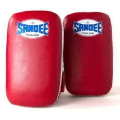 Sandee FTP2 Extra Thick Flat Thai Kick Pads- Red White 9 Sandee FTP2 Extra Thick Flat Thai Kick Pads- Red White -Fight Shop Direct FTP2 REDWHI 4