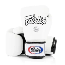 Fairtex BGV1-B White Breathable Muay Thai Gloves