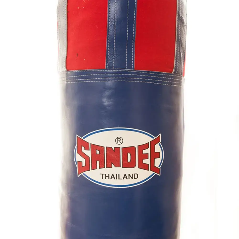Sandee Half Leather Punch Bag- Blue/Red 4 Sandee Half Leather Punch Bag- Blue/Red - Image 2