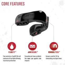 SafeJawz Intro Series Black Mouthguard -Fight Shop Direct Intro Black 3