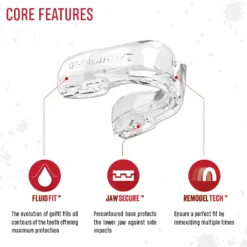SafeJawz Intro Series Clear Mouthguard -Fight Shop Direct Intro Clear 3