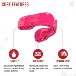 SafeJawz Intro Series Pink Mouthguard -Fight Shop Direct Intro Pink 3