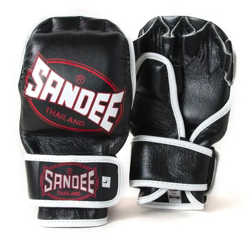 Sandee MSG1 MMA Sparring Gloves- Black White 3 Sandee MSG1 MMA Sparring Gloves- Black White