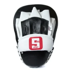 Sandee Sport Curved Focus Mitts- Black White -Fight Shop Direct SCFM2 BLKWHI 3