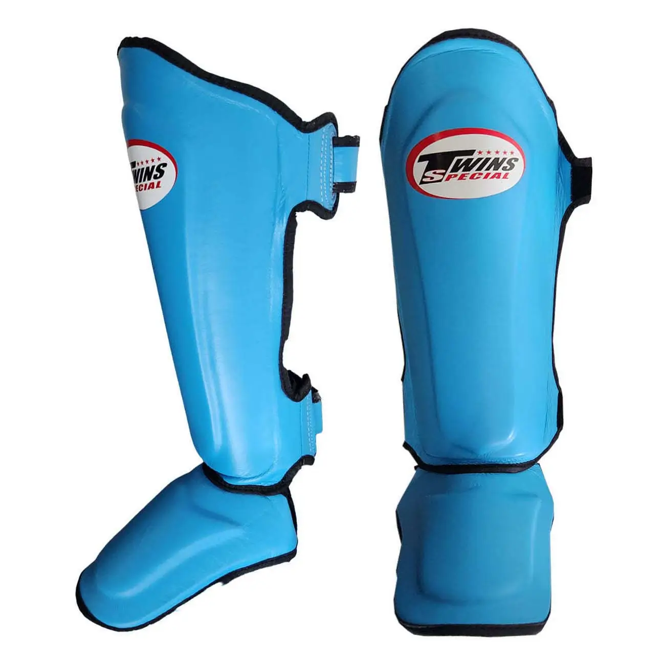 Twins SGL10 Light Blue Double Padded Shin Guards 3 Twins SGL10 Light Blue Double Padded Shin Guards