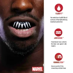 SafeJawz Marvel Black Panther Mouthguard -Fight Shop Direct SJ Marvel BP 4