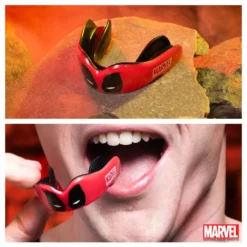 SafeJawz Marvel Deadpool Mouthguard Adult 12 SafeJawz Marvel Deadpool Mouthguard Adult -Fight Shop Direct SJ Marvel DP 5