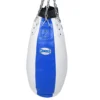 Sandee Full Leather Teardrop Punch Bag- Blue/White 1 Sandee Full Leather Teardrop Punch Bag- Blue/White -Fight Shop Direct TDPB1 BLUWHI 1