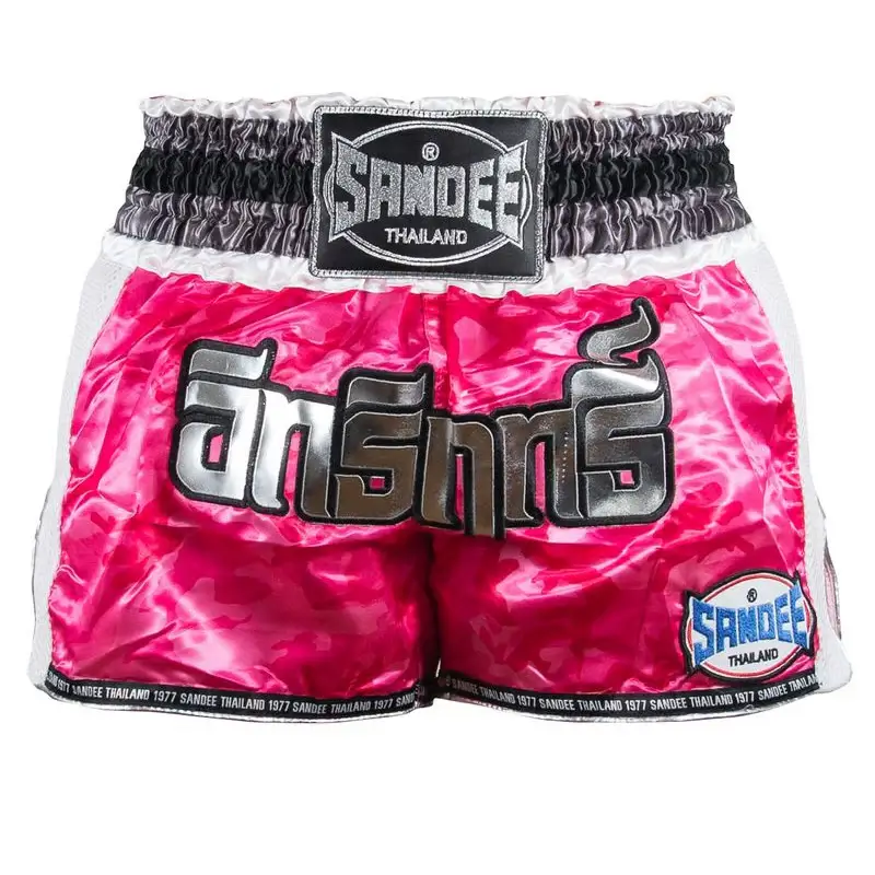Sandee Muay Thai Shorts Supernatural Power – Pink 3 Sandee Muay Thai Shorts Supernatural Power – Pink
