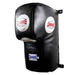 Sandee Full Leather Upper Cut Wall Unit-Black