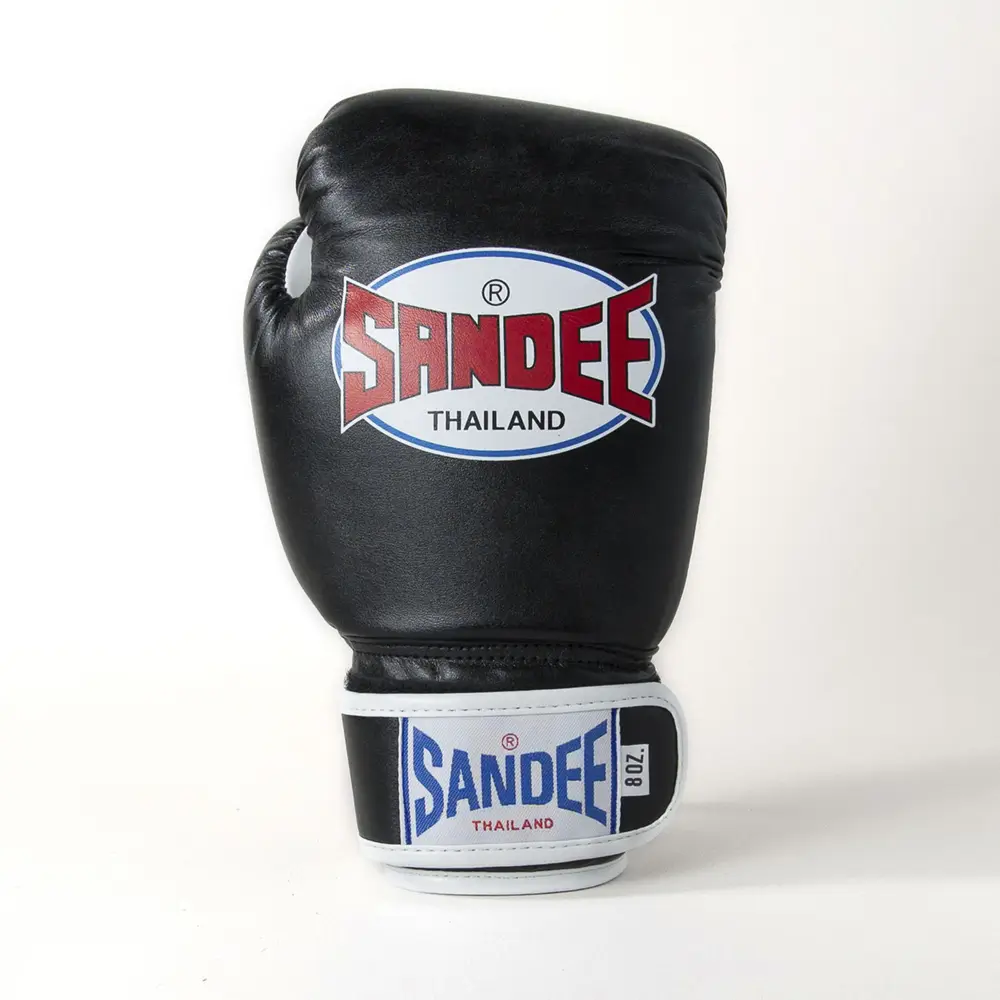 Sandee Authentic Black Muay Thai Gloves 5 Sandee Authentic Black Muay Thai Gloves - Image 3