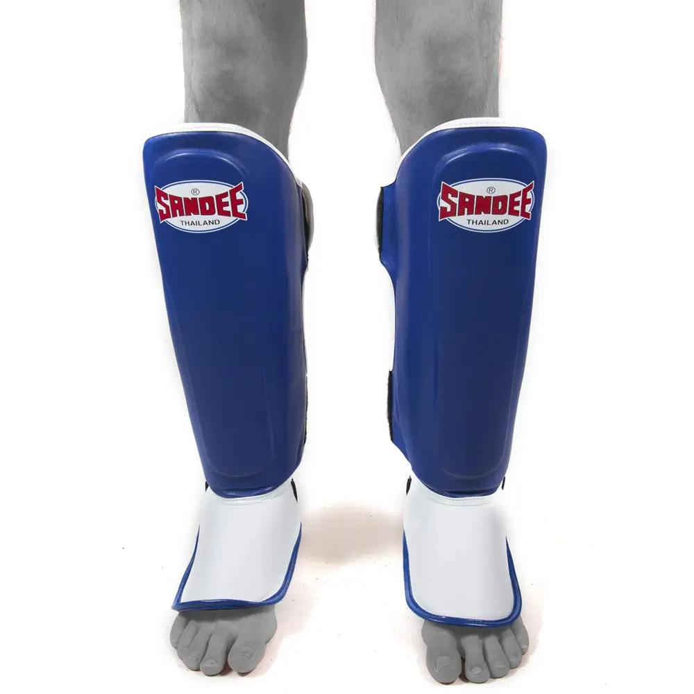 Sandee Authentic Blue White Shin Guards 4 Sandee Authentic Blue White Shin Guards - Image 2