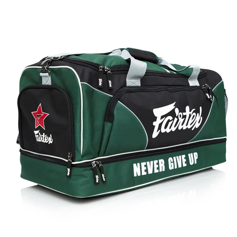 Fairtex BAG2 Jungle Green Heavy Duty Gym Bag 3 Fairtex BAG2 Jungle Green Heavy Duty Gym Bag