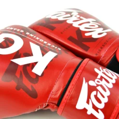 Fairtex X KGP Red Muay Thai Gloves -Fight Shop Direct bgv kgp rd 5