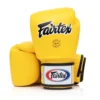 Fairtex BGV1-B Yellow Breathable Muay Thai Gloves -Fight Shop Direct bgv1 yellow 1