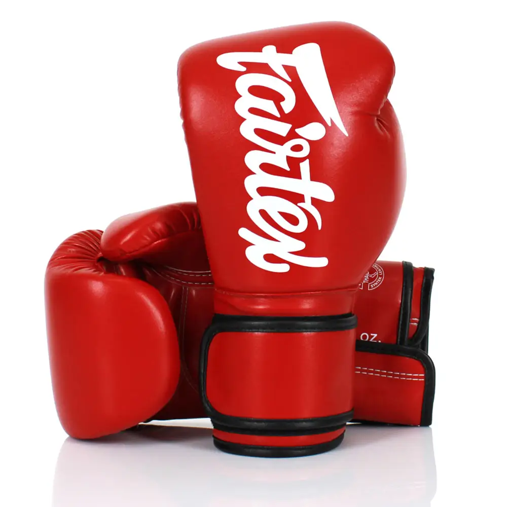 Fairtex BGV14 Red Microfibre Muay Thai Gloves 3 Fairtex BGV14 Red Microfibre Muay Thai Gloves