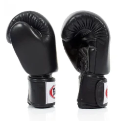 Fairtex BGV19 Black Deluxe Tight-Fit Muay Thai Gloves -Fight Shop Direct bgv19 bk 4