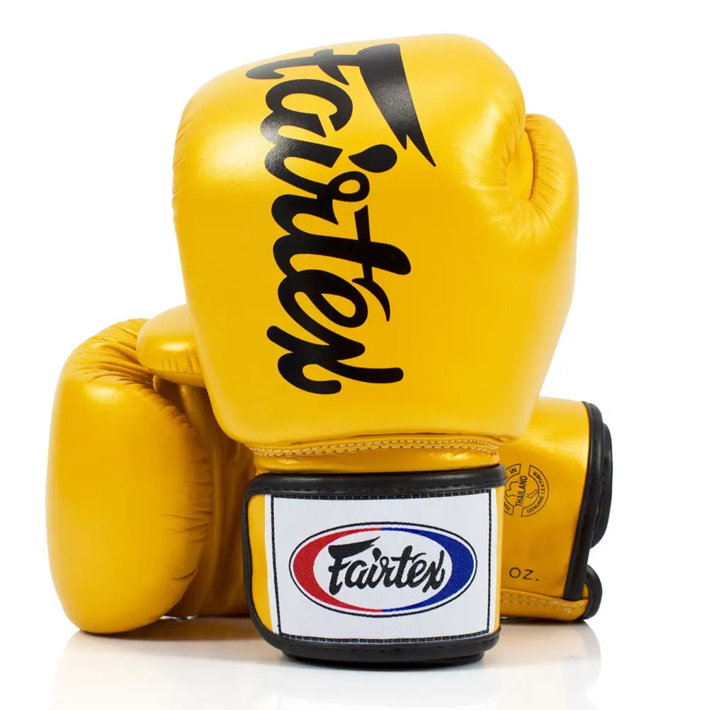 Fairtex BGV19 Gold Deluxe Tight-Fit Muay Thai Gloves 3 Fairtex BGV19 Gold Deluxe Tight-Fit Muay Thai Gloves
