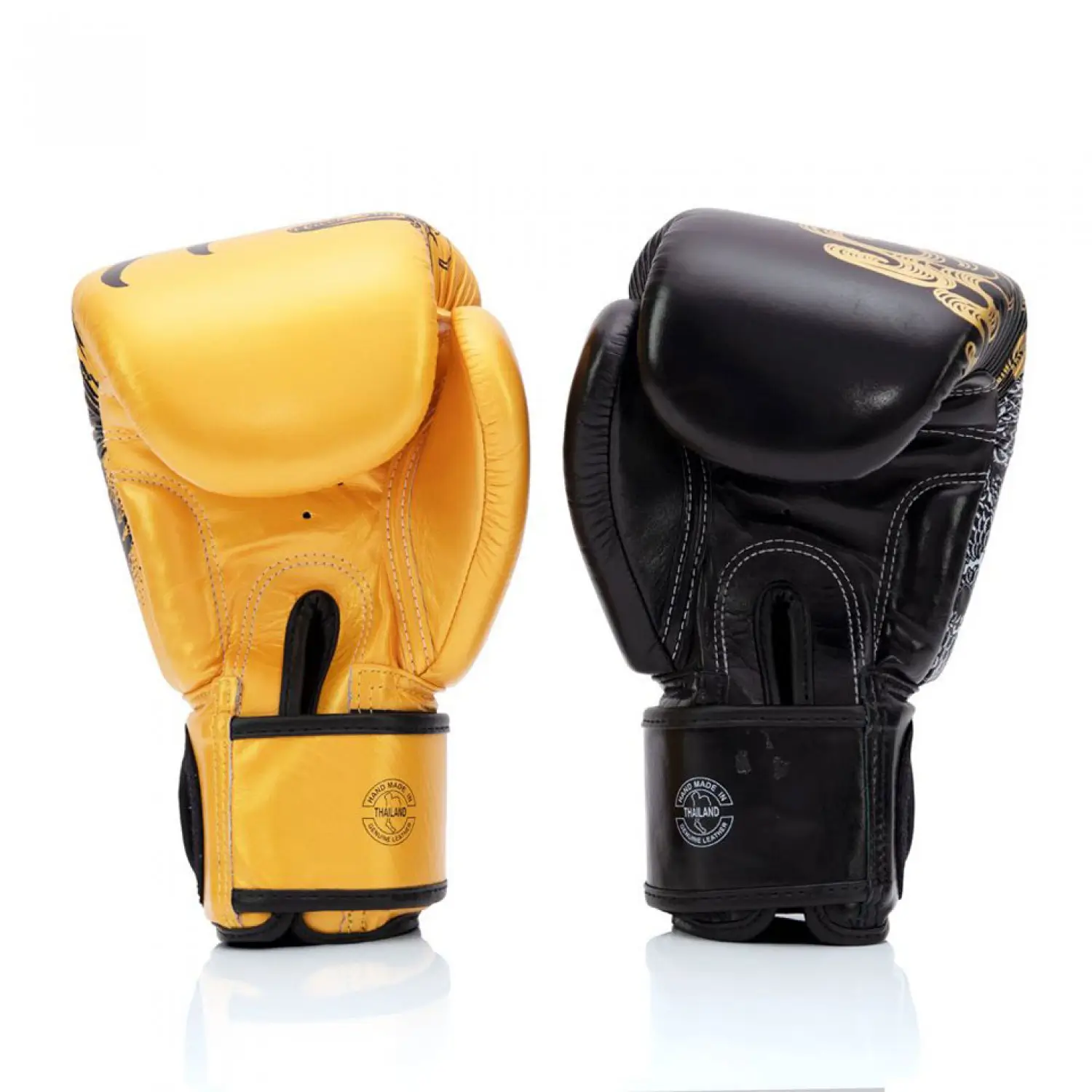 Fairtex BGV26 Harmony Six Black Gold Muay Thai Gloves With Box 7 Fairtex BGV26 Harmony Six Black Gold Muay Thai Gloves With Box - Image 5
