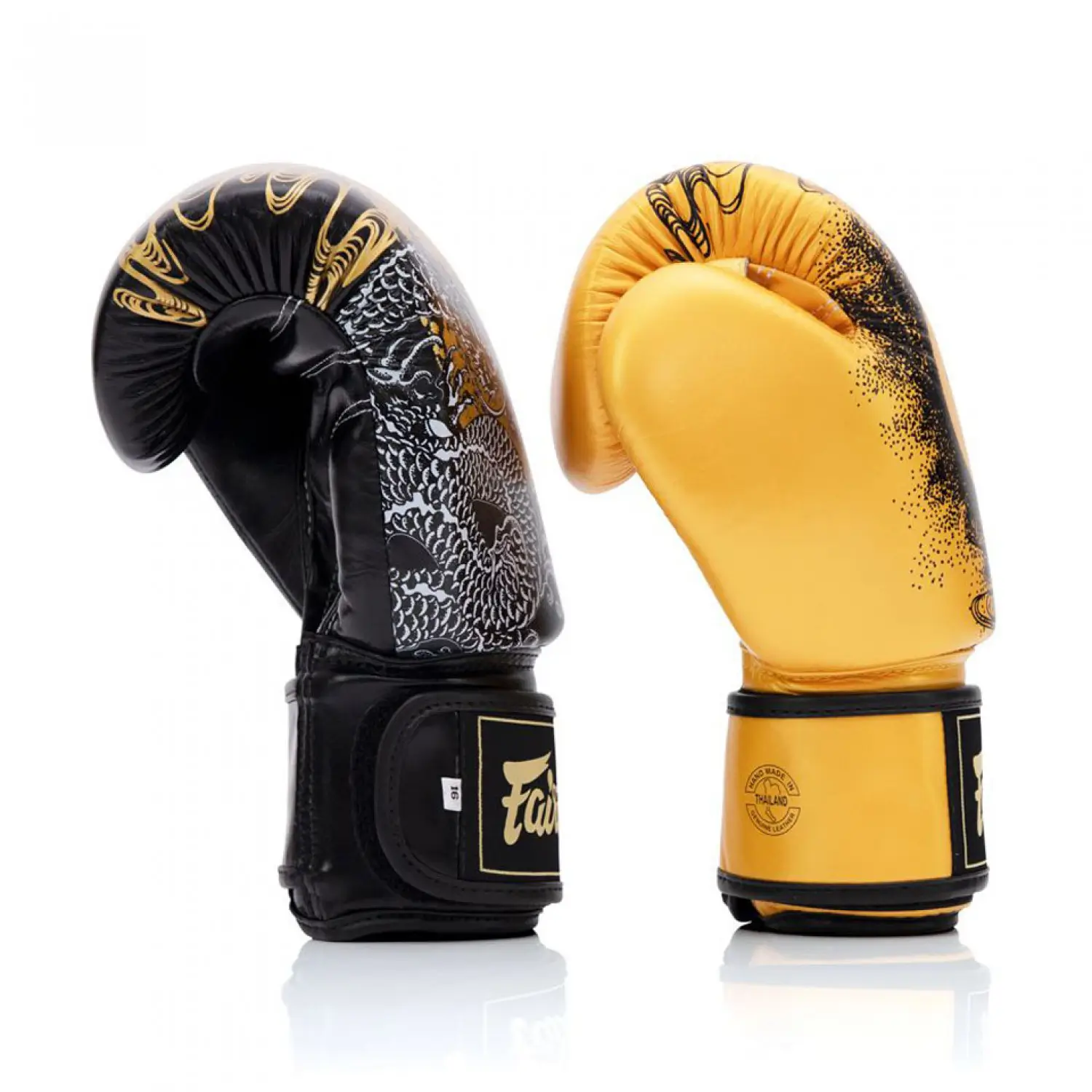 Fairtex BGV26 Harmony Six Black Gold Muay Thai Gloves With Box 8 Fairtex BGV26 Harmony Six Black Gold Muay Thai Gloves With Box - Image 6