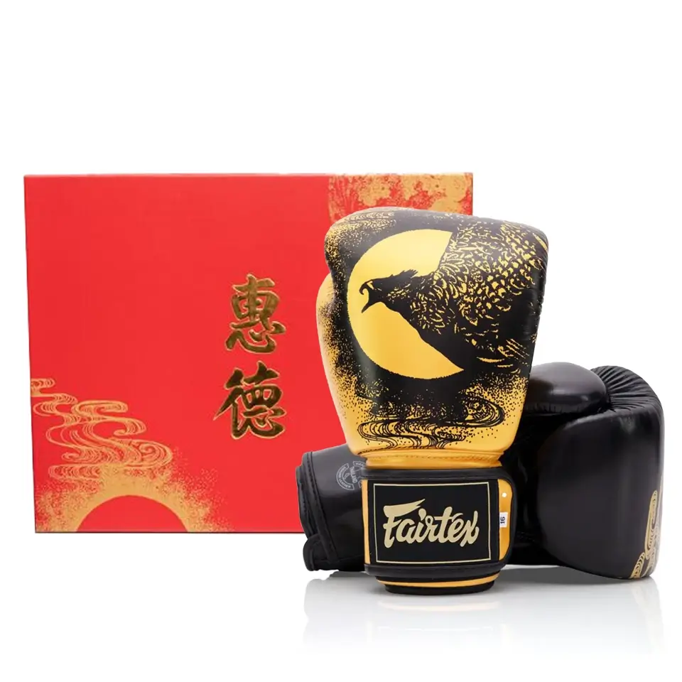 Fairtex BGV26 Harmony Six Black Gold Muay Thai Gloves With Box 3 Fairtex BGV26 Harmony Six Black Gold Muay Thai Gloves With Box