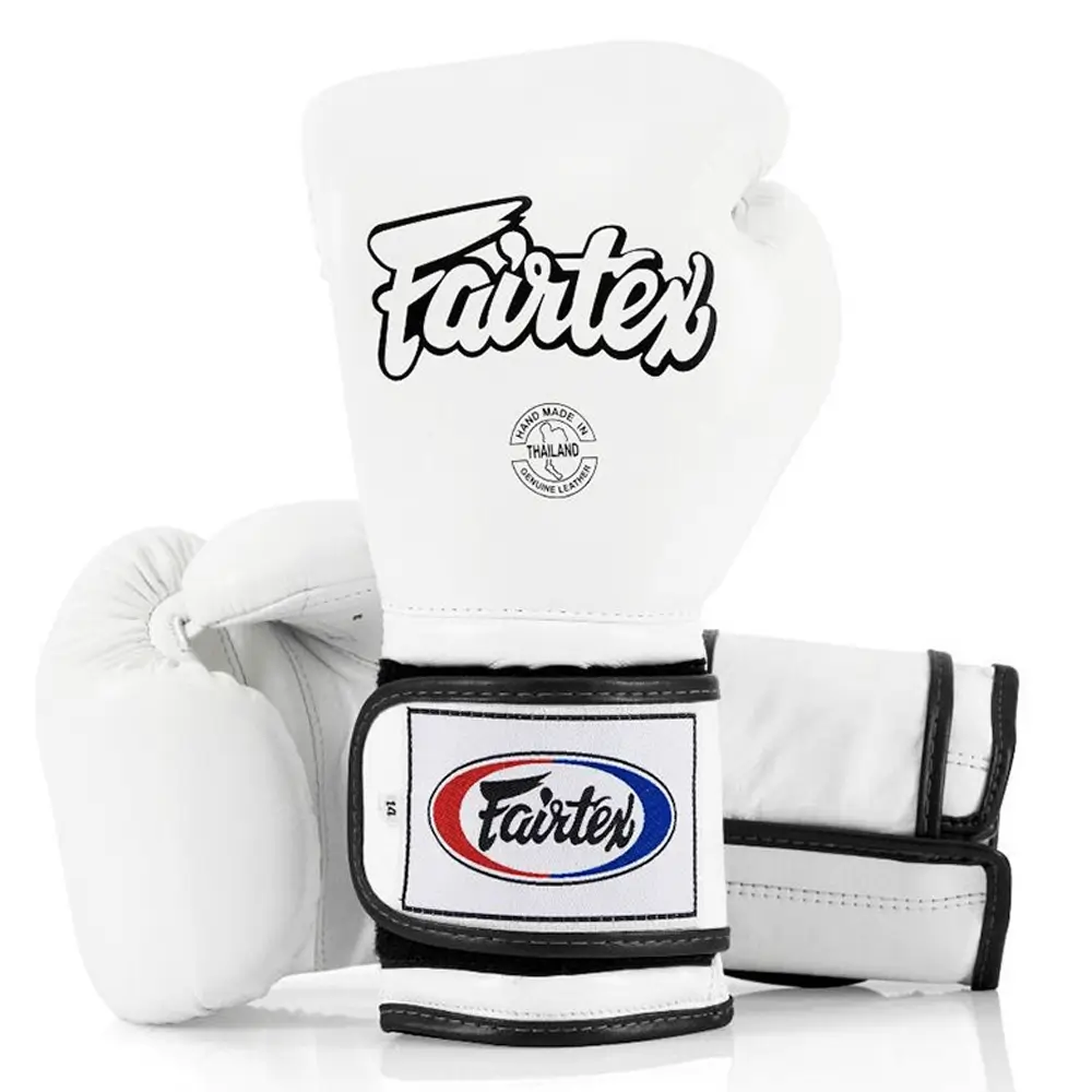 Fairtex BGV9 White Mexican Style Muay Thai Gloves 3 Fairtex BGV9 White Mexican Style Muay Thai Gloves