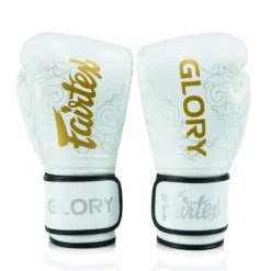 Fairtex X Glory BGVG3 White Kickboxing Gloves -Fight Shop Direct bgvg3 white 2