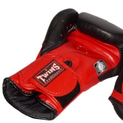Twins BGVL6 Red Black Muay Thai Gloves -Fight Shop Direct bgvl 6 rd bk 3