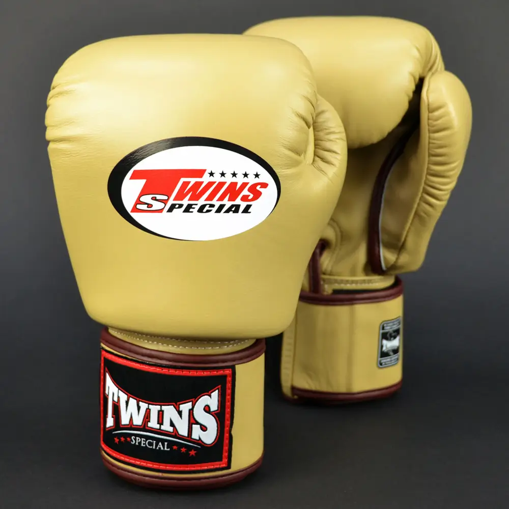 Twins BGVL3 Latte Velcro Muay Thai Gloves 3 Twins BGVL3 Latte Velcro Muay Thai Gloves