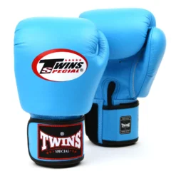 Twins BGVL3 Light Blue Velcro Muay Thai Gloves