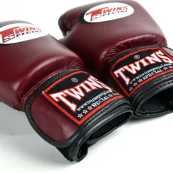 Twins BGVL3 Maroon Velcro Muay Thai Gloves -Fight Shop Direct bgvl3 maroon 4 0 1