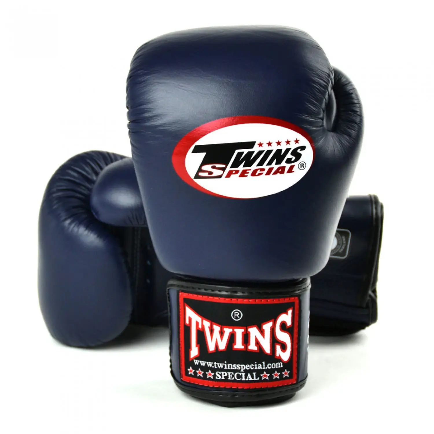 Twins BGVL3 Navy Blue Velcro Muay Thai Gloves 3 Twins BGVL3 Navy Blue Velcro Muay Thai Gloves