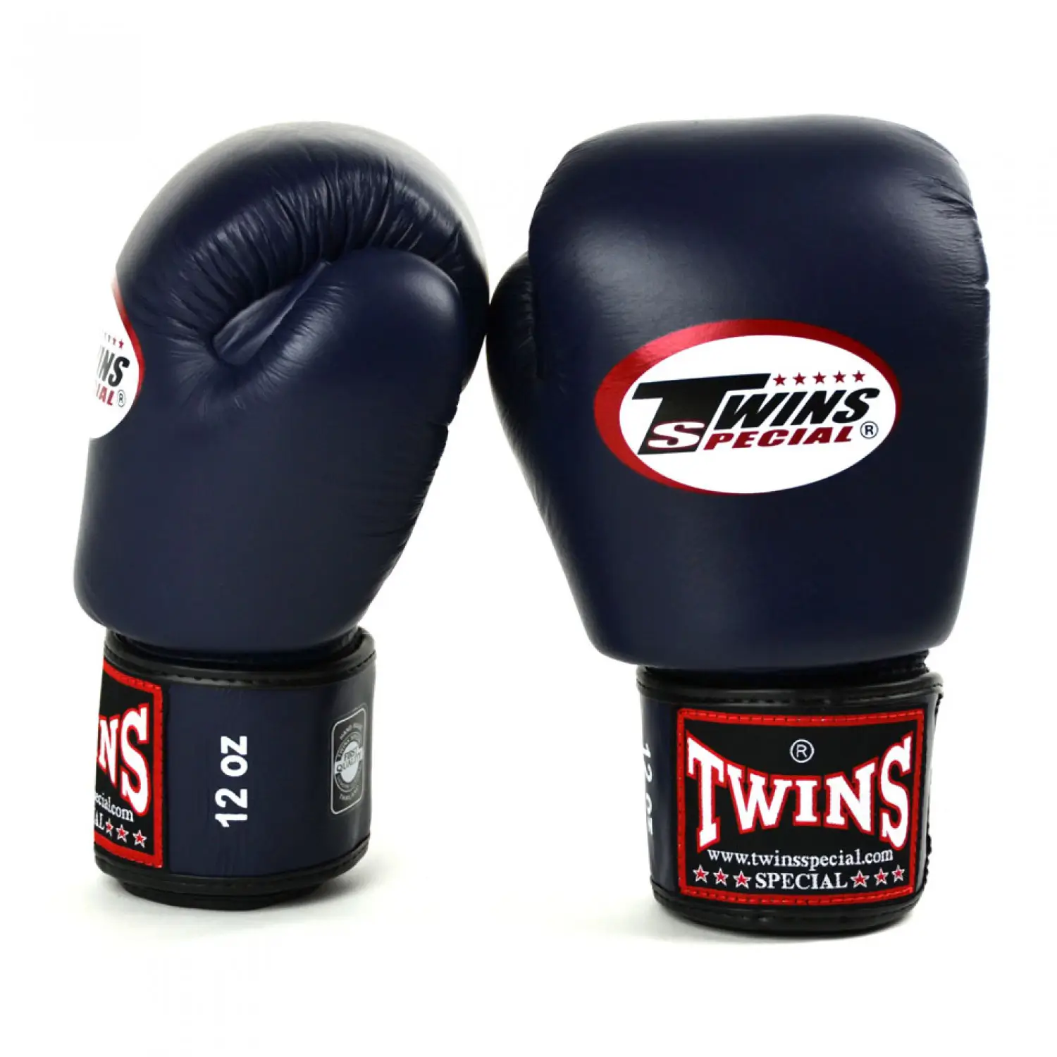 Twins BGVL3 Navy Blue Velcro Muay Thai Gloves 4 Twins BGVL3 Navy Blue Velcro Muay Thai Gloves - Image 2