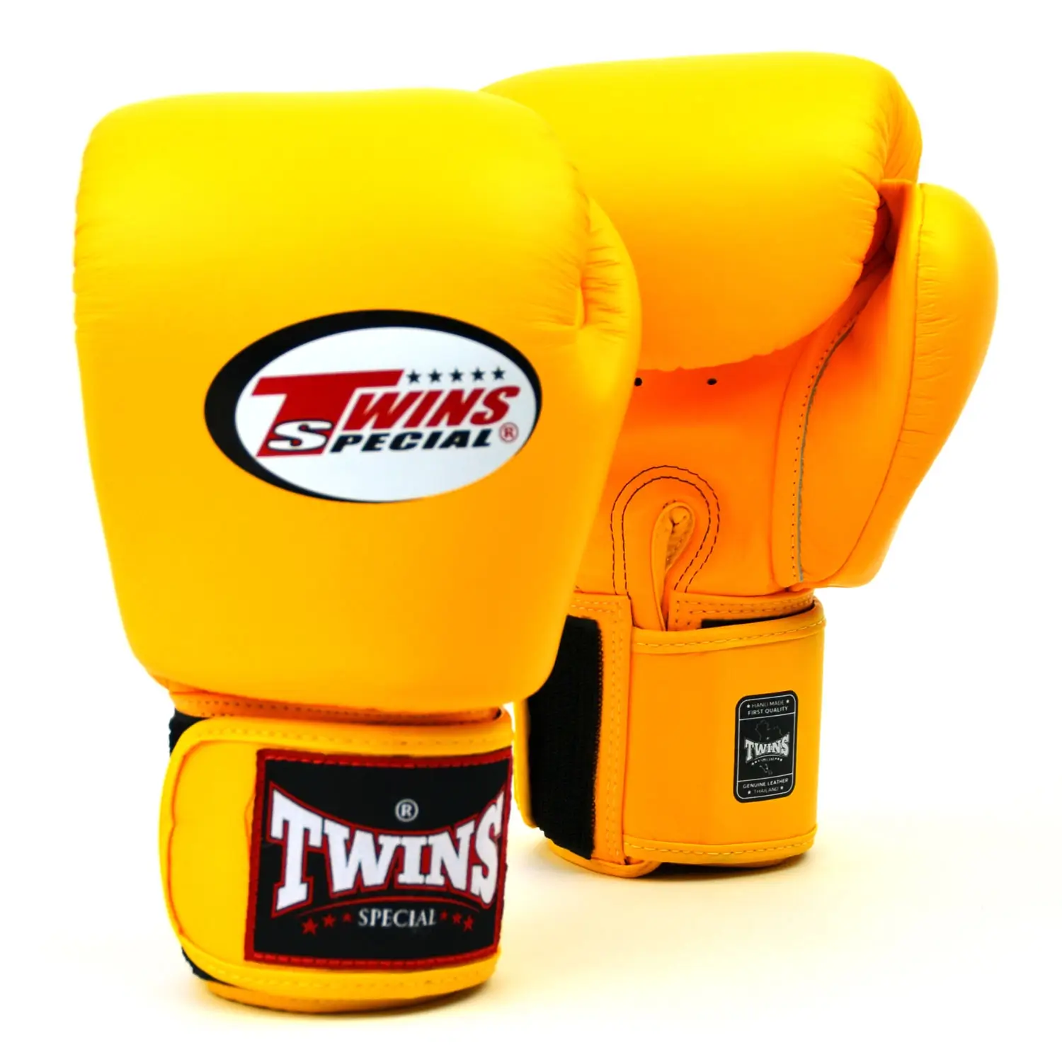 Twins BGVL3 Yellow Velcro Muay Thai Gloves 3 Twins BGVL3 Yellow Velcro Muay Thai Gloves
