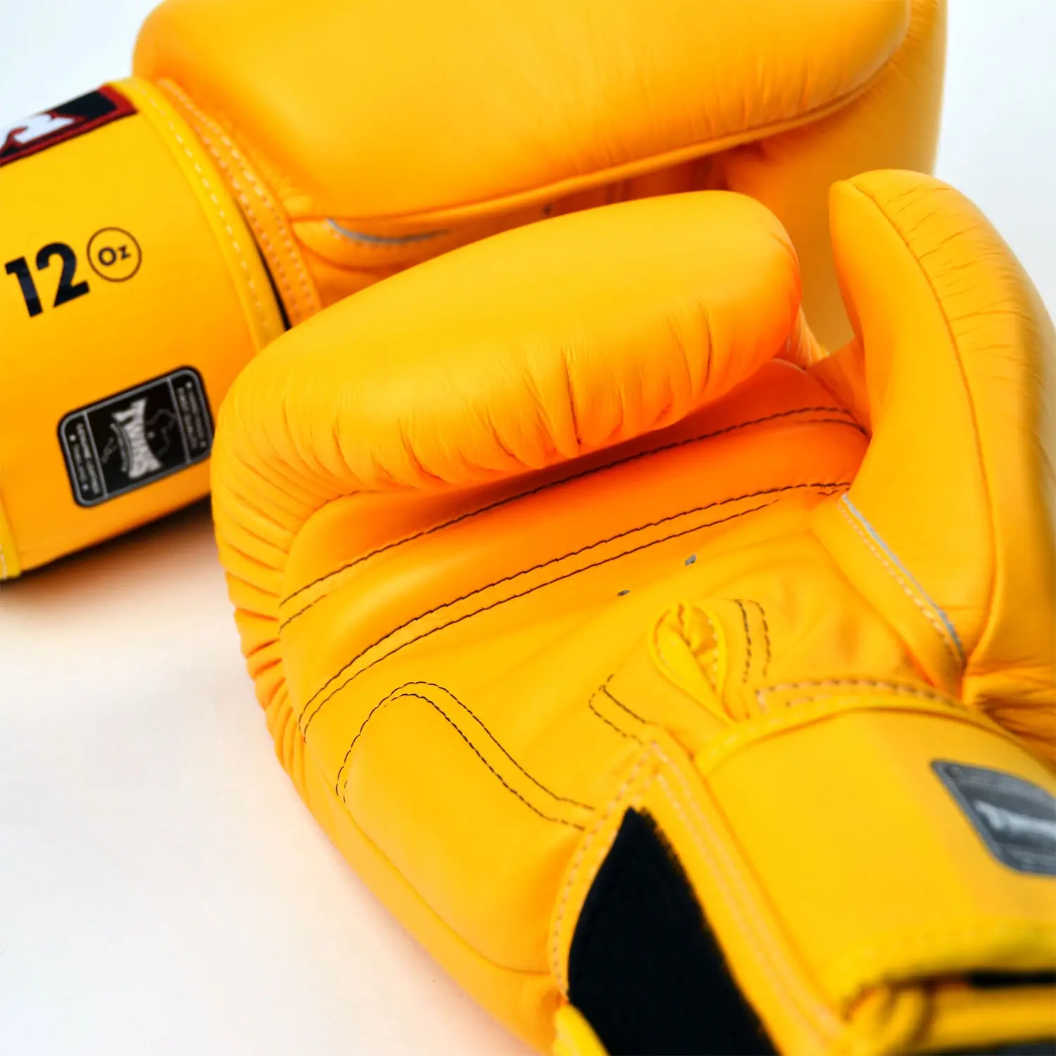 Twins BGVL3 Yellow Velcro Muay Thai Gloves 4 Twins BGVL3 Yellow Velcro Muay Thai Gloves - Image 2