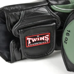 Twins BGVL6 Black Olive Muay Thai Gloves -Fight Shop Direct bgvl6 black olive green 4