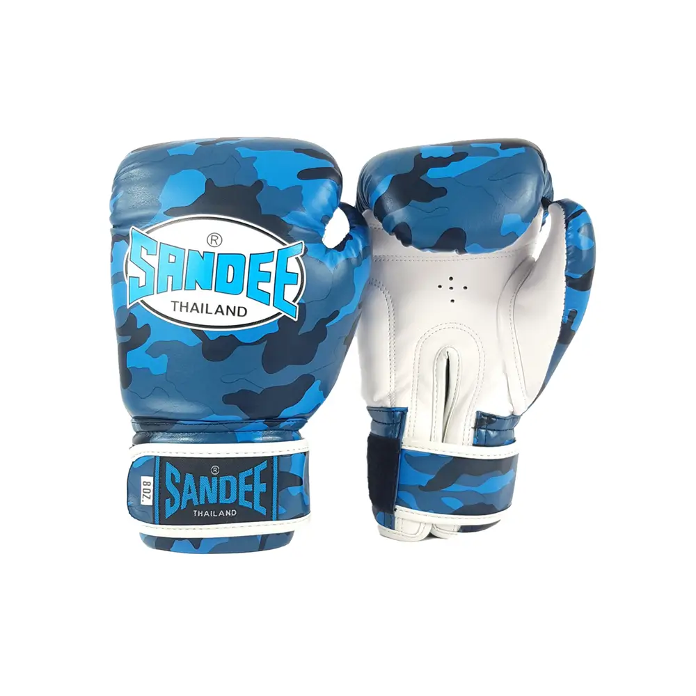 Sandee Camo Blue Muay Thai Gloves 3 Sandee Camo Blue Muay Thai Gloves