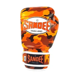 Sandee Camo Orange Muay Thai Gloves 9 Sandee Camo Orange Muay Thai Gloves -Fight Shop Direct camo orange 1