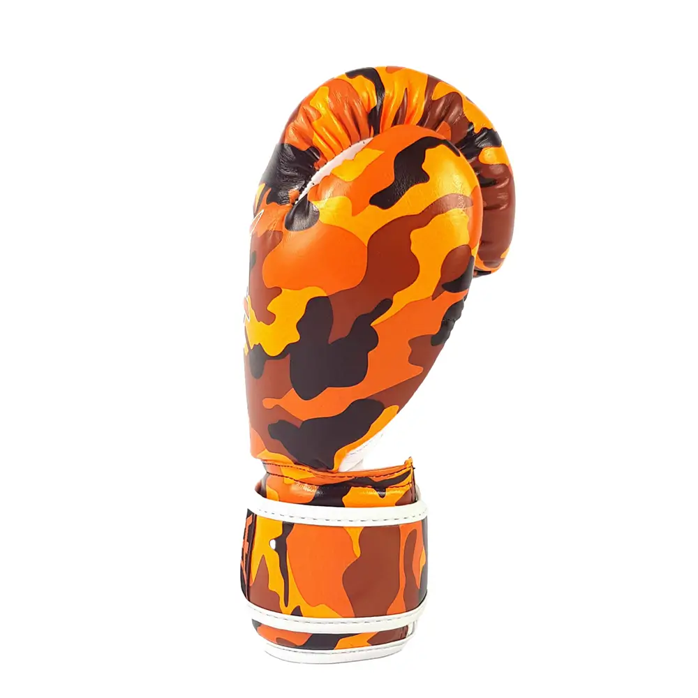 Sandee Camo Orange Muay Thai Gloves 7 Sandee Camo Orange Muay Thai Gloves - Image 5