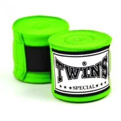 Twins CH5 5m Premium Elastic Handwraps Green
