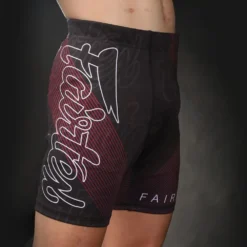 Fairtex CP8 Mens Vale Tudo Shorts Black-Red