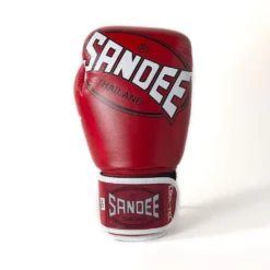 Sandee Cool-Tec 3 Tone Red Muay Thai Gloves -Fight Shop Direct ctbg1 rdwhbk 3