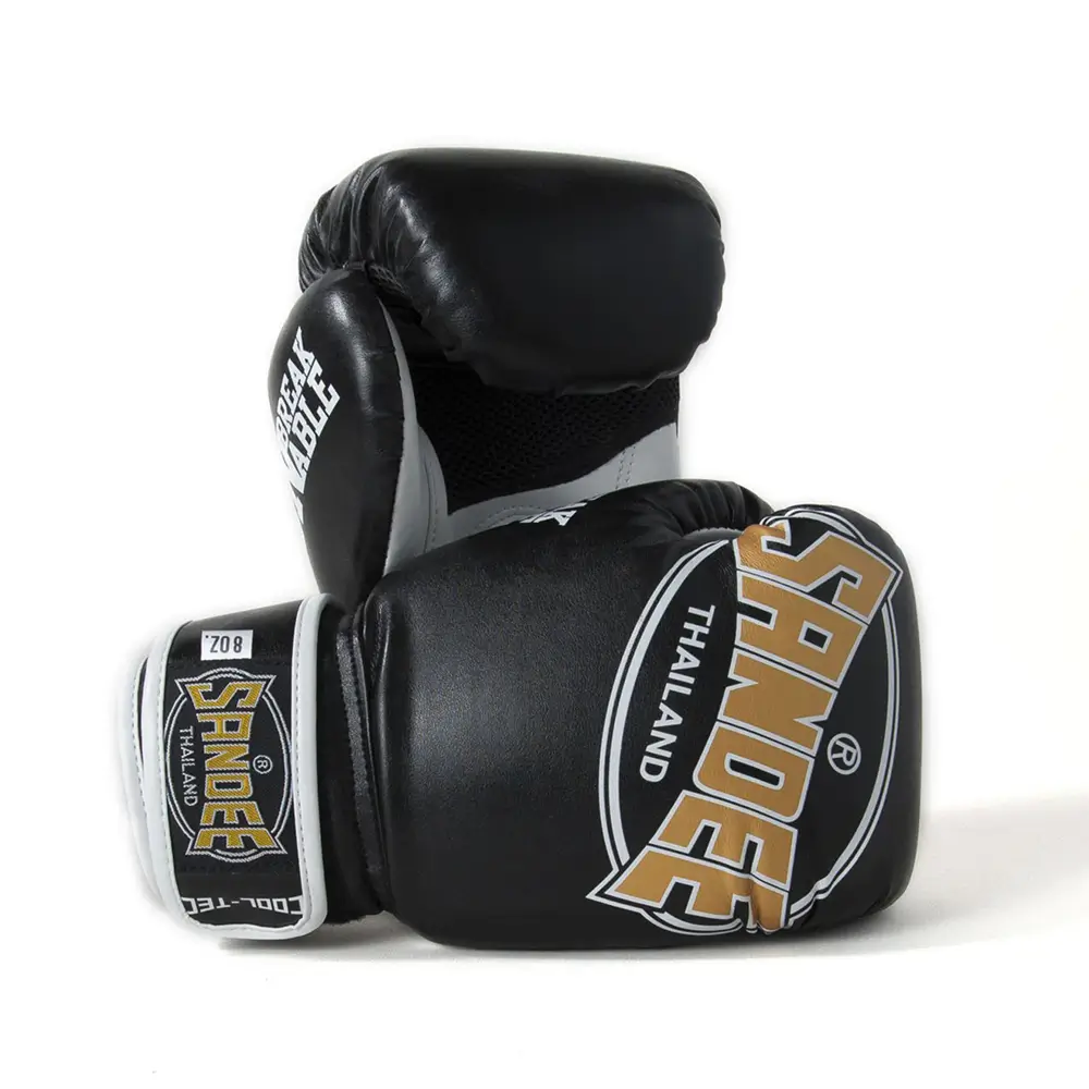 Sandee Cool-Tec Black Gold Muay Thai Gloves 3 Sandee Cool-Tec Black Gold Muay Thai Gloves