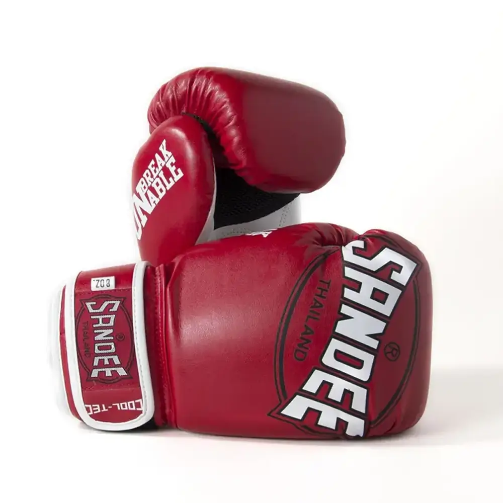 Sandee Cool-Tec Red White Muay Thai Gloves 3 Sandee Cool-Tec Red White Muay Thai Gloves